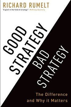 Good Strategy Bad Strategy book cover