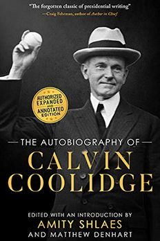 The Autobiography of Calvin Coolidge book cover