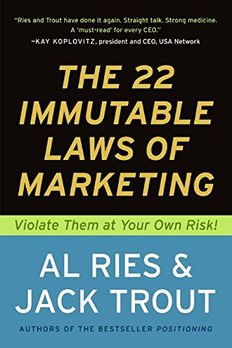 The 22 Immutable Laws of Marketing book cover