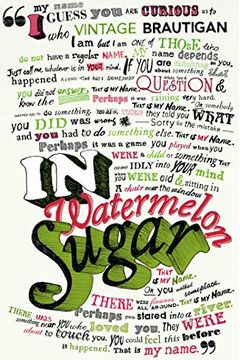 In Watermelon Sugar book cover