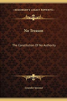 No Treason book cover