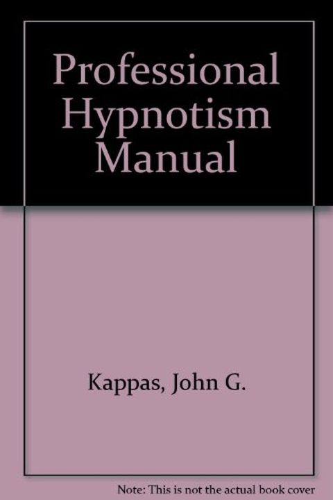Professional Hypnotism Manual book cover
