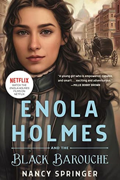 Enola Holmes and the Black Barouche book cover