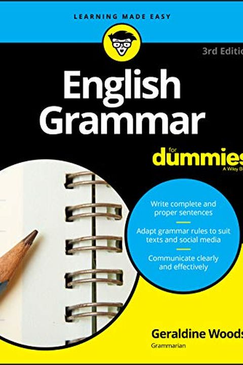 English Grammar For Dummies book cover