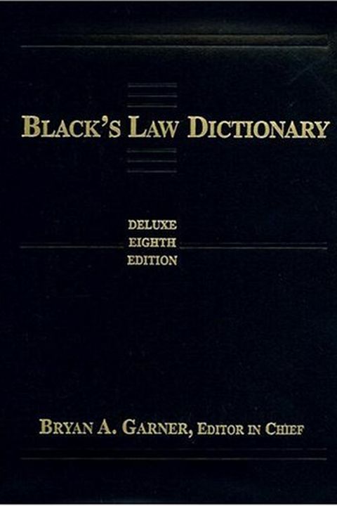 Black's Law Dictionary book cover