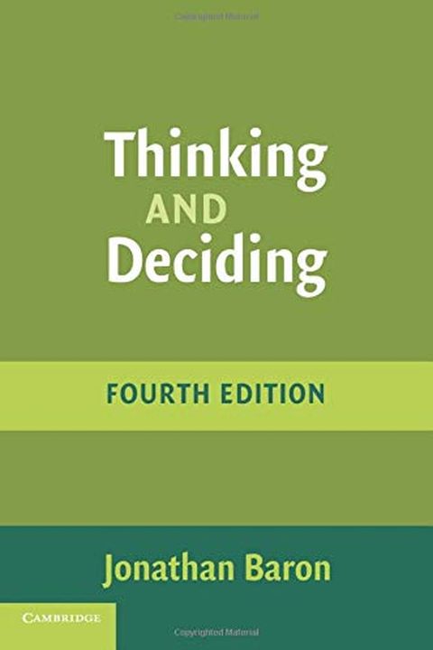 Thinking and Deciding book cover