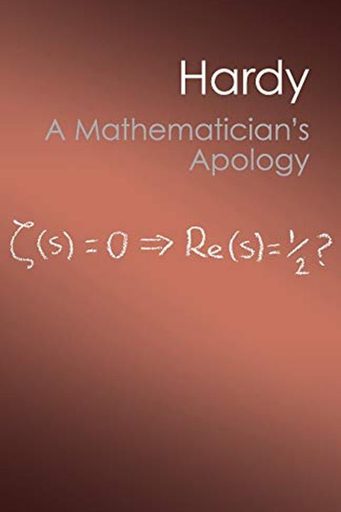 A Mathematician's Apology book cover
