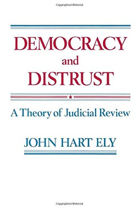 Democracy and Distrust book cover
