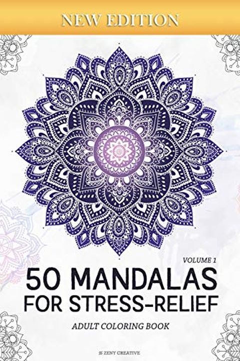 50 Mandalas for Stress-ReliefAdult Coloring Book book cover