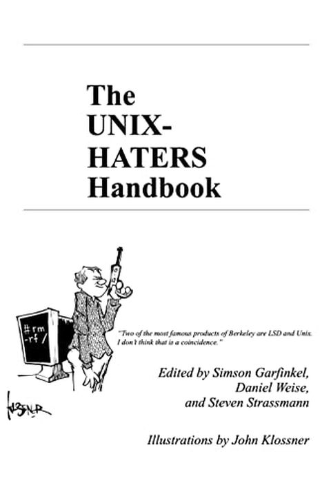 The UNIX-HATERS Handbook book cover