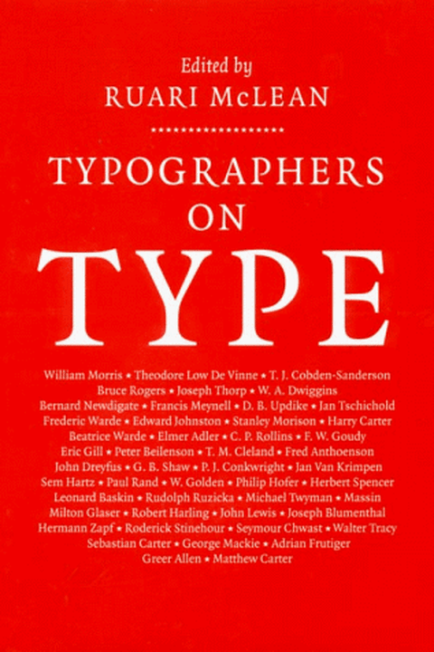 Typographers on Type book cover