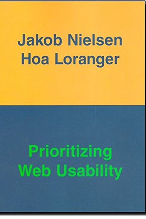 Prioritizing Web Usability book cover
