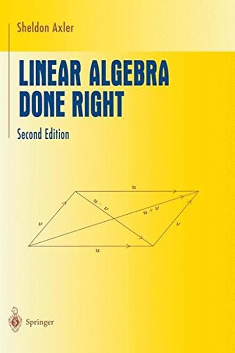 Linear Algebra Done Right book cover