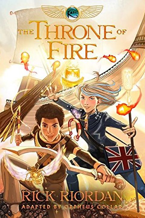 The Throne of Fire, The Graphic Novel book cover