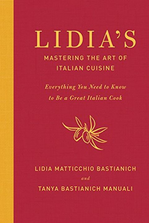 Lidia's Mastering the Art of Italian Cuisine book cover