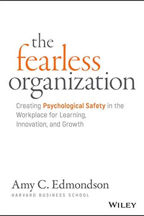 The Fearless Organization book cover