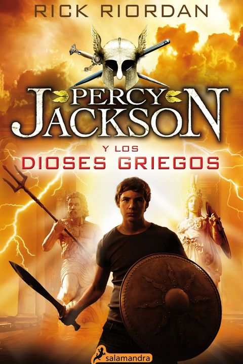 Percy Jackson y los dioses griegos book cover
