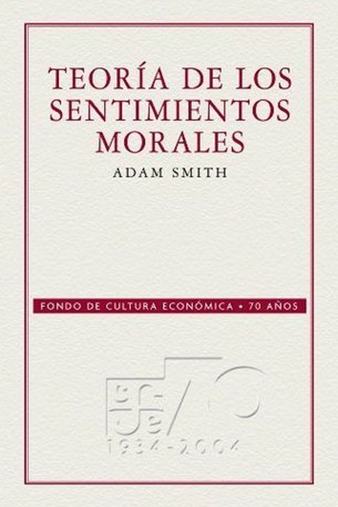 Teoría de los sentimientos morales book cover