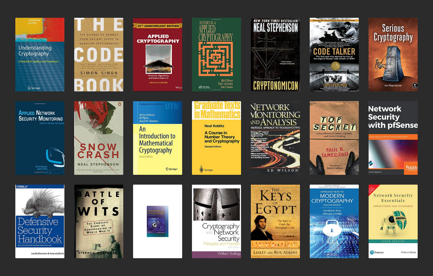 32 Best Cryptography Books