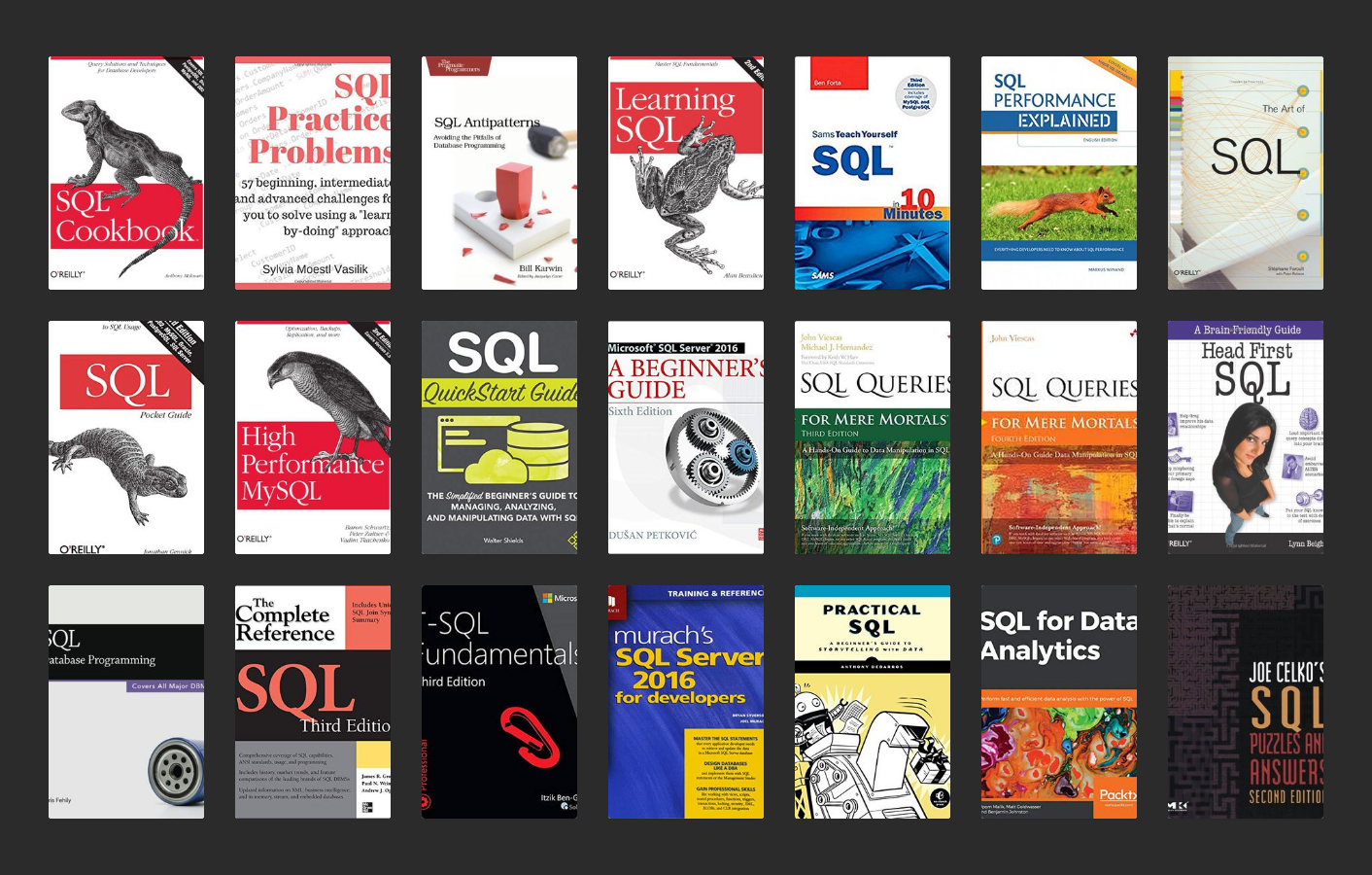 31 Best SQL Books