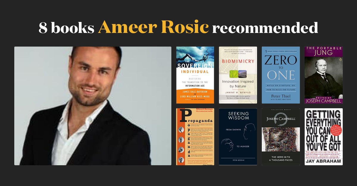 10 books Ameer Rosic recommended