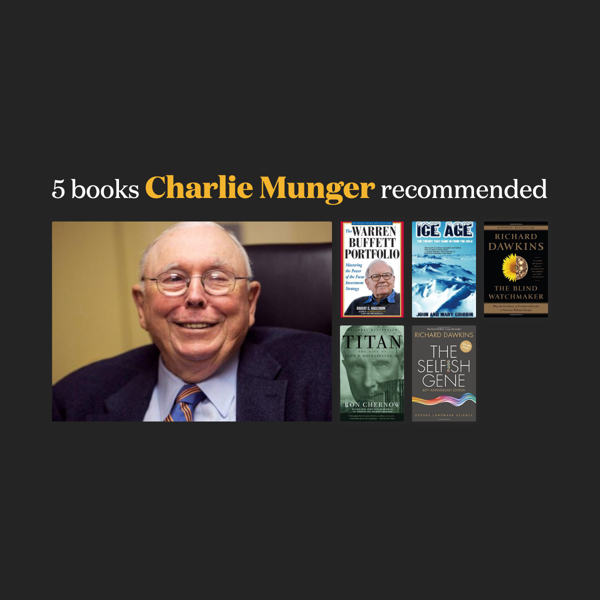 books recommended charlie munger