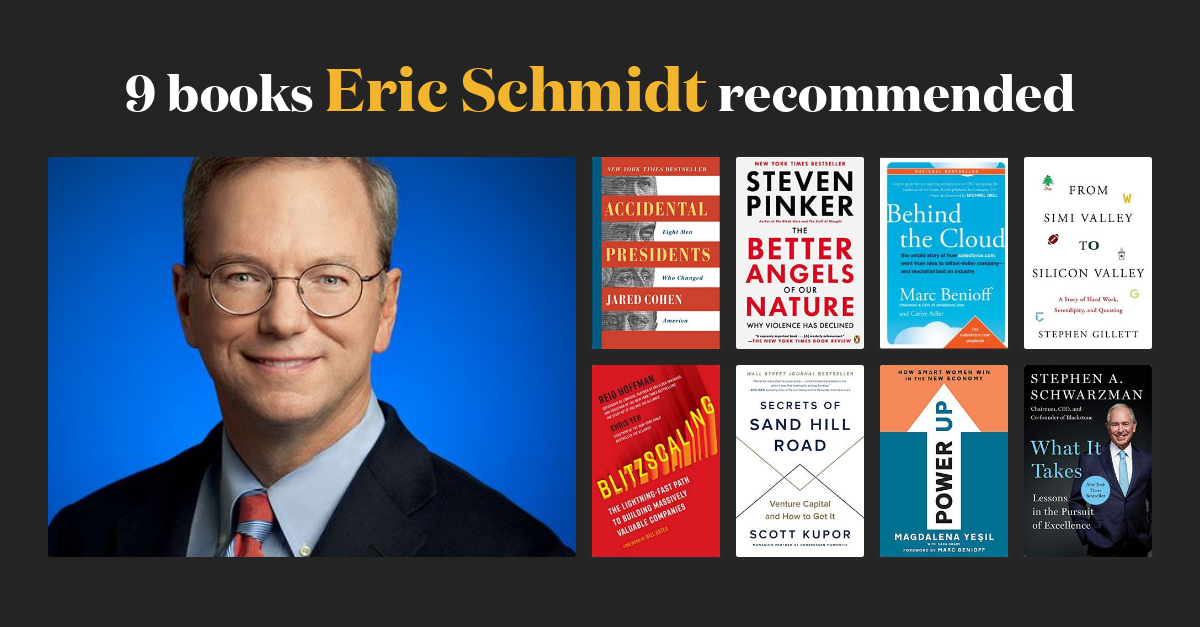 9 books Eric Schmidt recommended