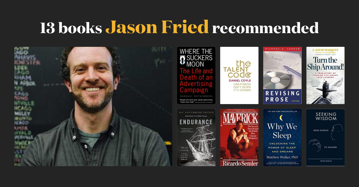 13 books Jason Fried recommended