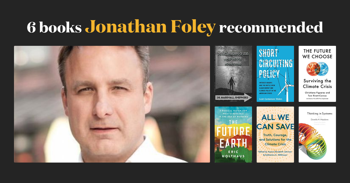 8 books Jonathan Foley recommended