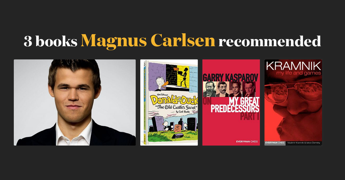 Book Recommendations by World Chess Champion Magnus Carlsen 