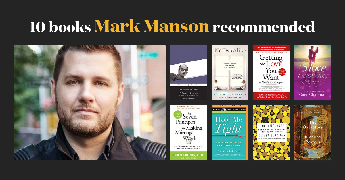 28 books Mark Manson recommended