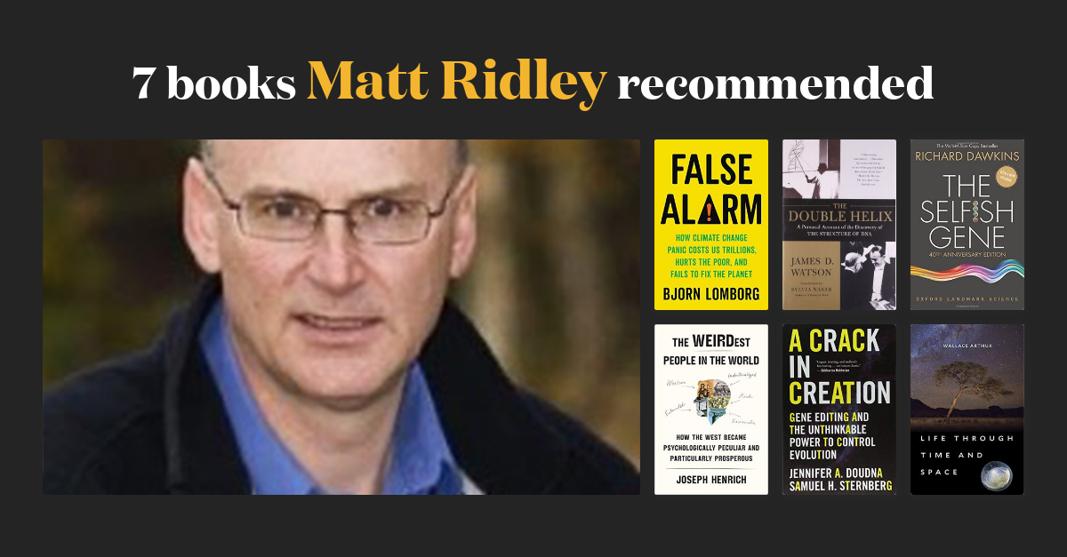 14 books Matt Ridley
