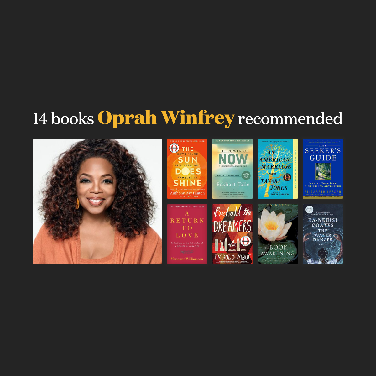 14 books Oprah Winfrey