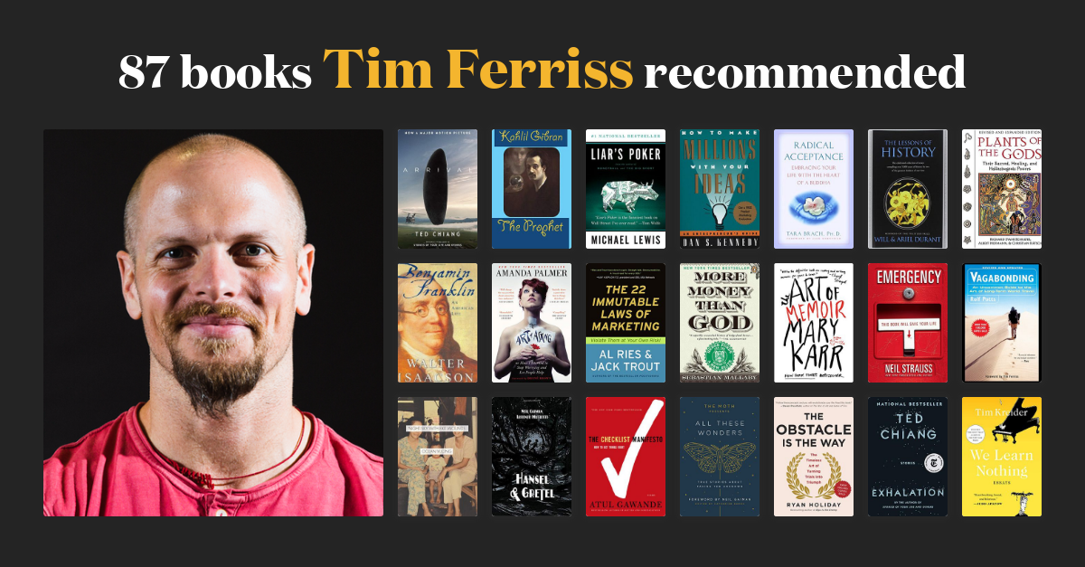 89 books Tim Ferriss
